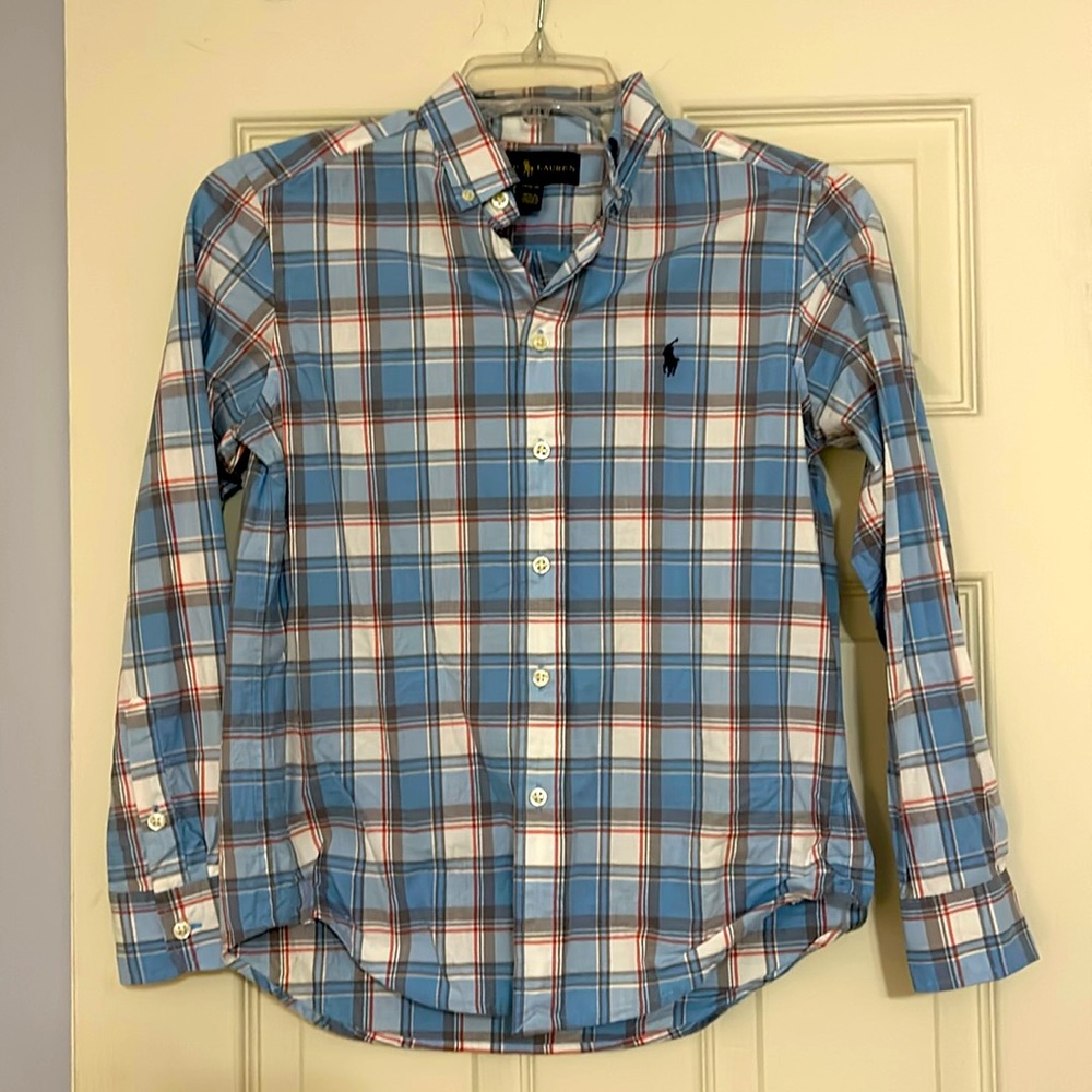 Boys Polo Brand Button Down Shirt. Size 10-12. Excellent Condition.